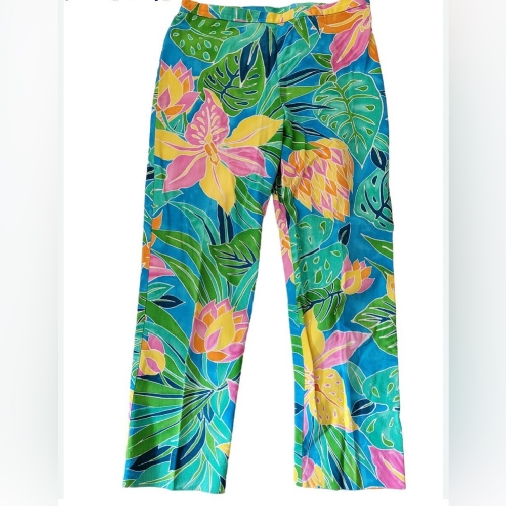 VINTAGE LAUREN RALPH LAUREN Capris tropical PANTS WOMENS SIZE 10